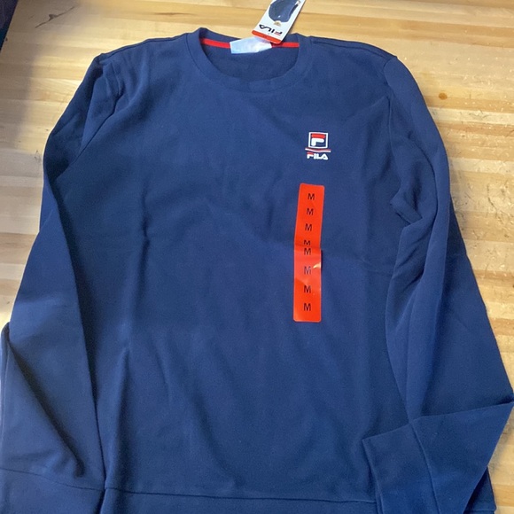 FILA Mens Long Sleeve Crew Neck Lightweight Sweatshirt size Medium CAN BE UNISEX - Picture 8 of 8